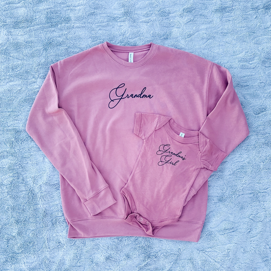 Grandma & Me, New Grandma Gift, Matching Shirt, Grammy Gifts, Family Favorite, Personalized Sweatshirt, Nana