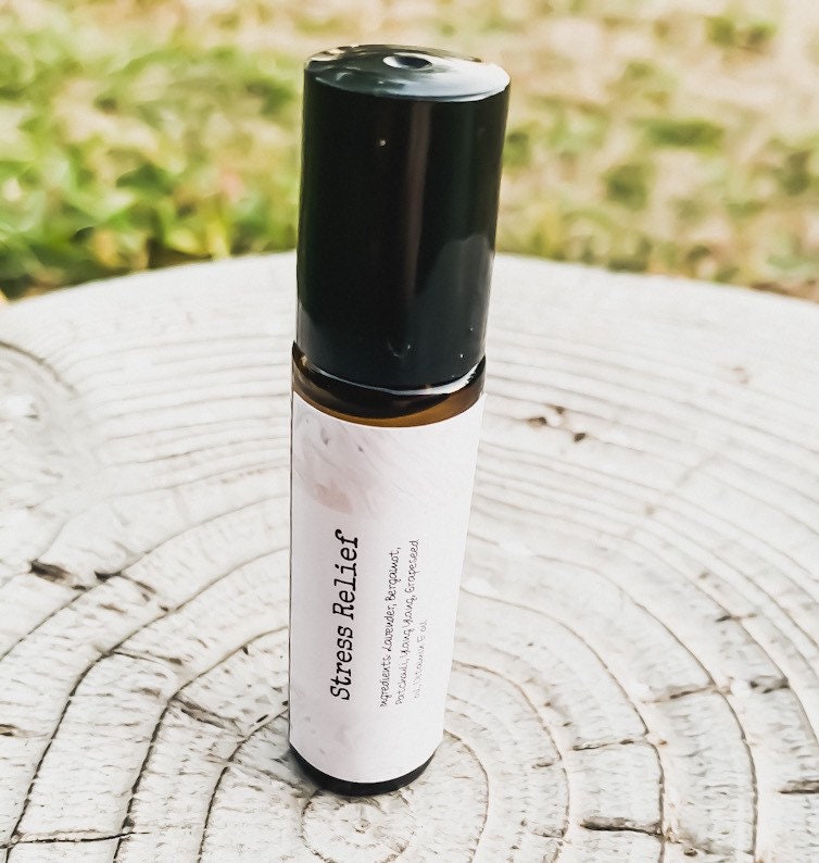 stress Relief Essential Oil Blend 10Ml, Therapeutic, Oils, All Natural, Bath & Body, Self Care, Personal Spa