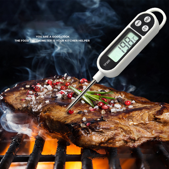 Digital Food Thermometer Kitchen Oven BBQ Cooking Meat Milk Water Measure Probe