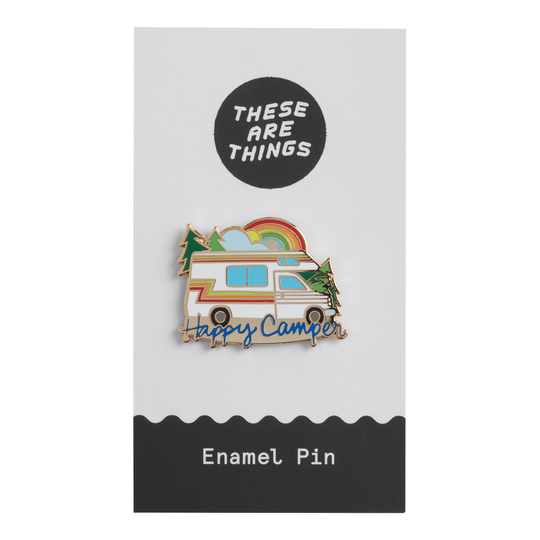 Happy Camper Enamel Pin by World Market