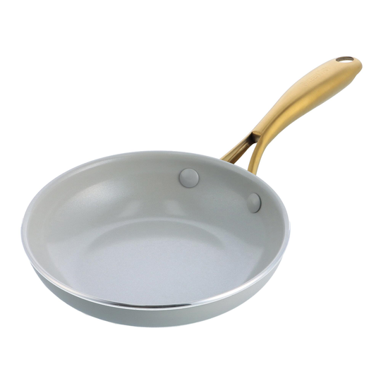 7 Inch GreenPan Gray Provision Nonstick Ceramic Frying Pan: Silver - Aluminum by World Market
