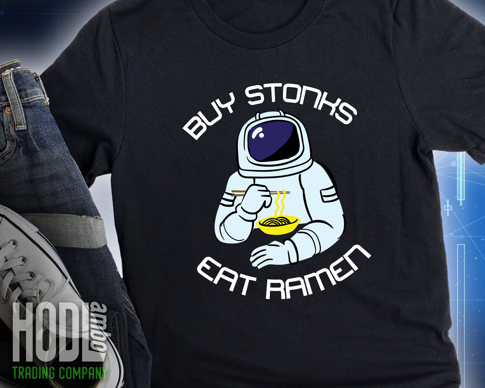 Amc Gme Buy Stonks Eat Ramen T-Shirt | Moass Shirt Stonk Tee Short Squeeze Diamond Hands Wall Street Bets Ape