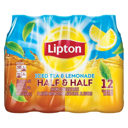 Lipton Iced Tea Half/Half Tea & Lemonade - 16.9 oz x 12 pack
