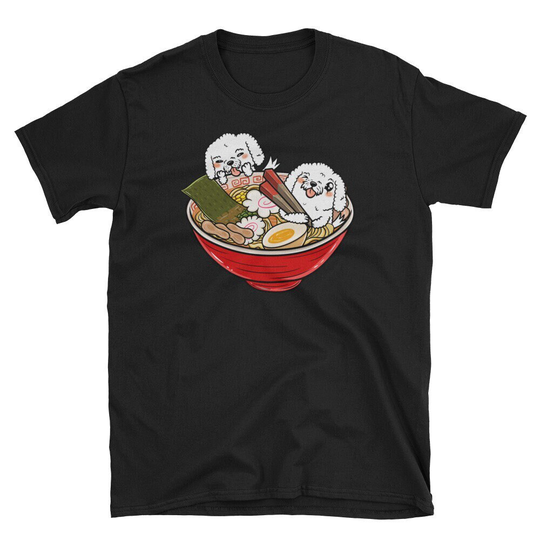 Bichon Frise Japanese Ramen Kawaii Shirt, Funny T-Shirt, Dog T Shirt