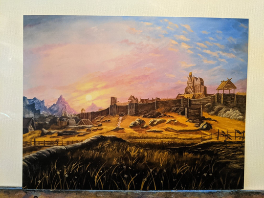 The Walls Of Whiterun | Signed Print Skyrim Fan Art