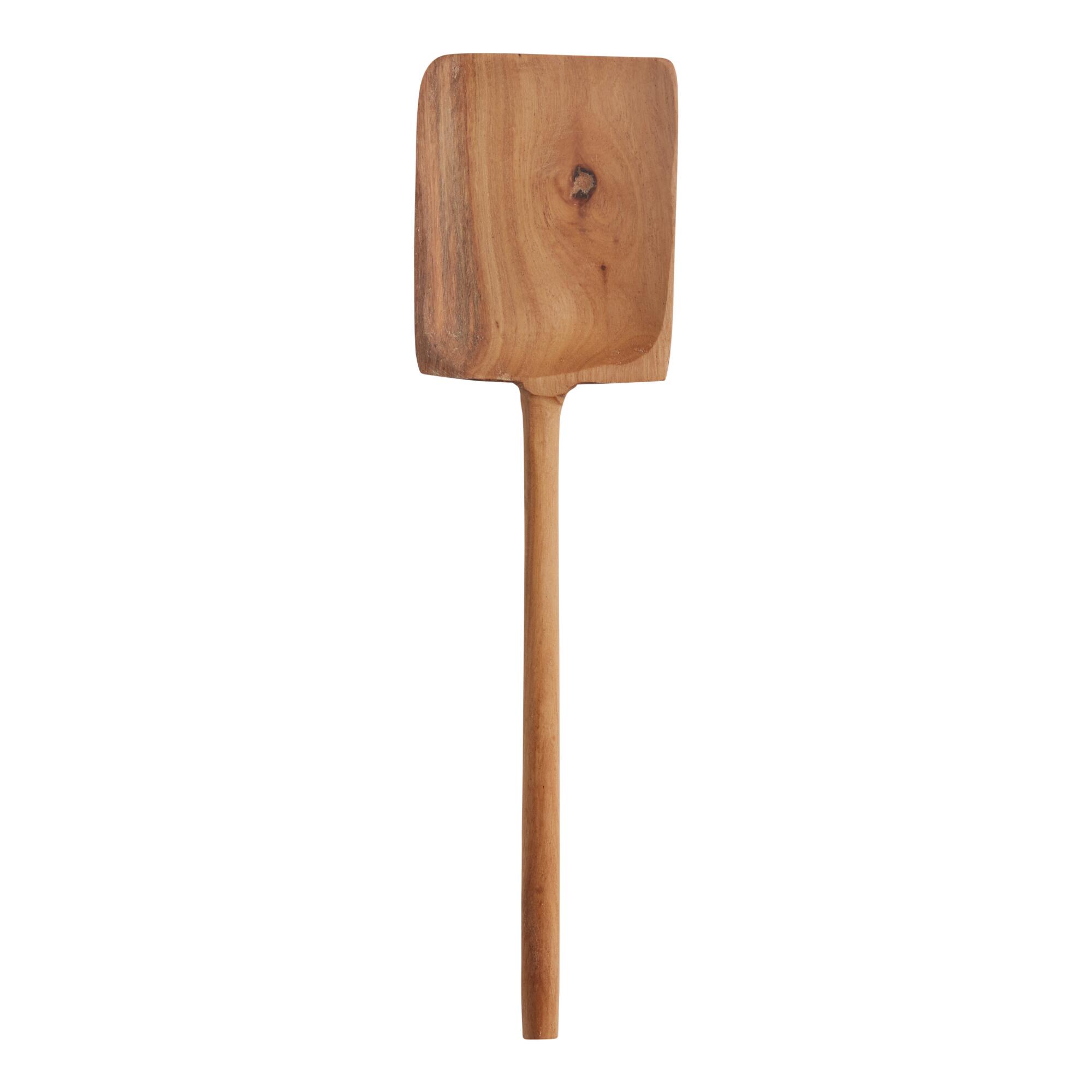 Square Eucalyptus Wood Spatula: Brown by World Market