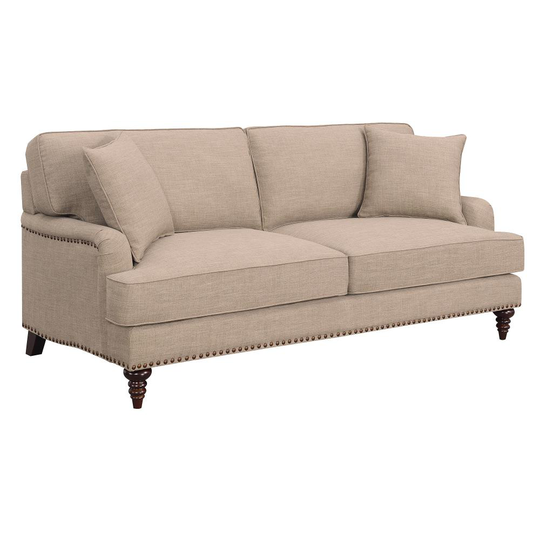 Picket House Furnishings Cassandra Modern Smoke Polyester/Blend Sofa in Gray | UBB091300E