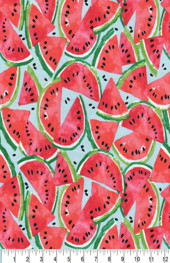 Watermelon Fabric, 100% Cotton, Fabric By The Yard