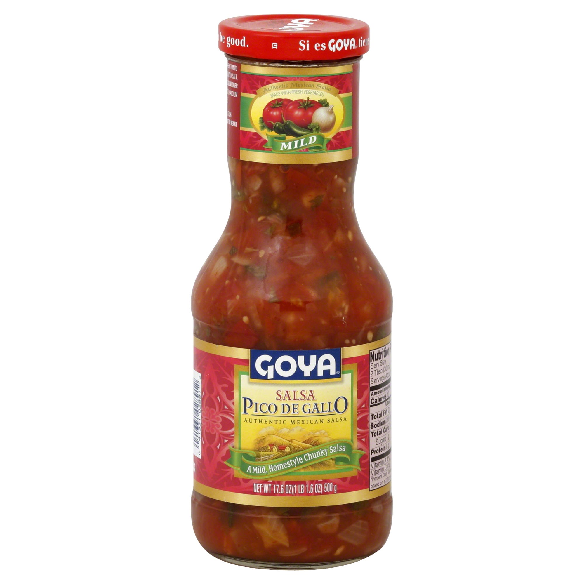 Goya Salsa, Pico de Gallo, Mild - 17.6 oz