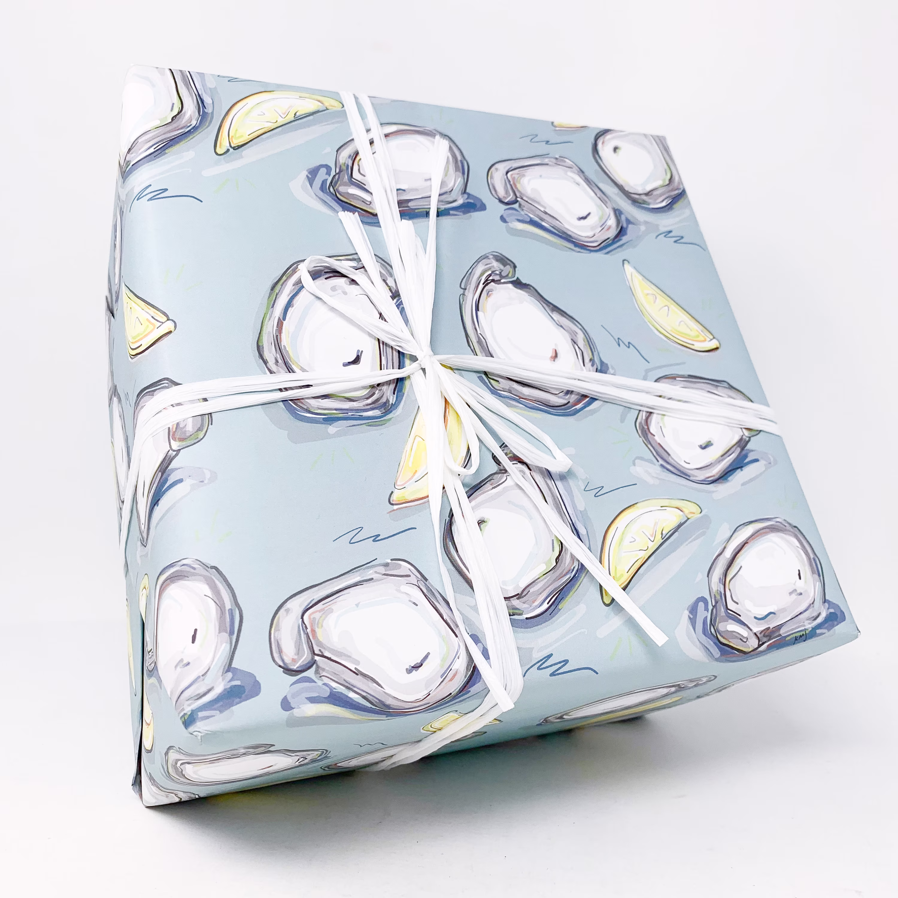 Half Shell Oyster Gift Wrap Wrapping Paper, New Orleans Art, Home Malone, Pretty Seafood Louisiana Wedding