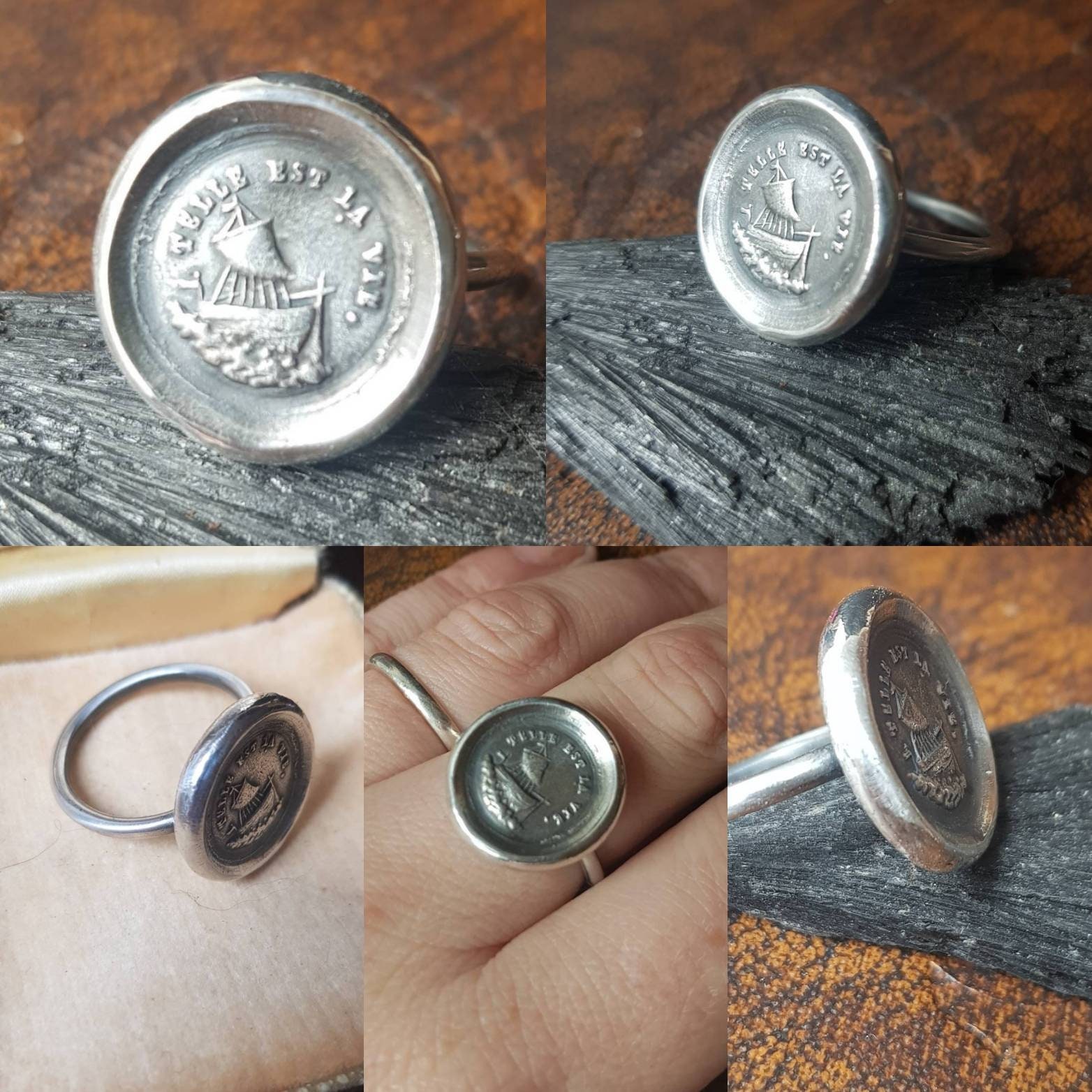 Larger Wax Seal Ring.... Such Is Life... Pick Your Size, Made To Order