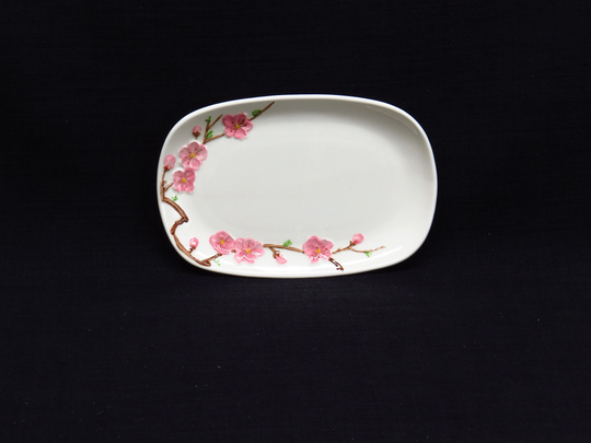 Vintage Metlox Poppytrail Vernon Peach Blossom Pattern Small Serving Platter