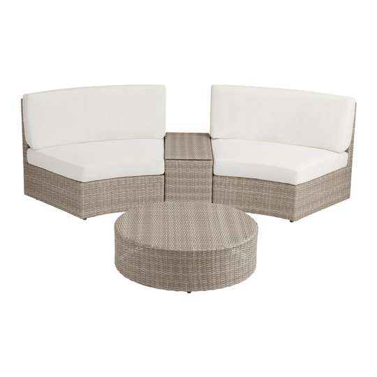 Gray All Weather Napoli Modular Outdoor Patio Furniture Collection by World Market