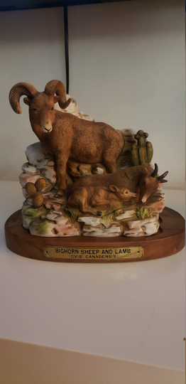 Decanter, Sheep Animal Big Horn, Sheep, Sculpture, Vis Canadensis Barware, Bar Decanter