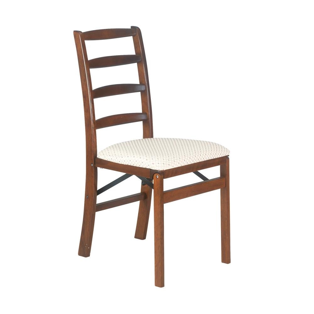 Stakmore Set of 2 Mission/Shaker Polyester/Polyester Blend Upholstered Dining Side Chair (Wood Frame) in Brown | 0560.6H842