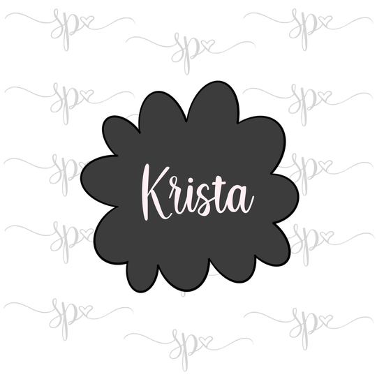 Krista Plaque Cookie Cutter