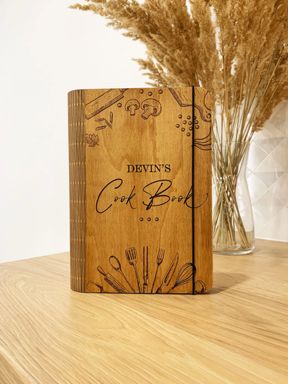 Personalized Christmas Gift, Cookbook For Recipes, Family Cookbook 5Th Anniversary Gift For Wife Mother in Law Her