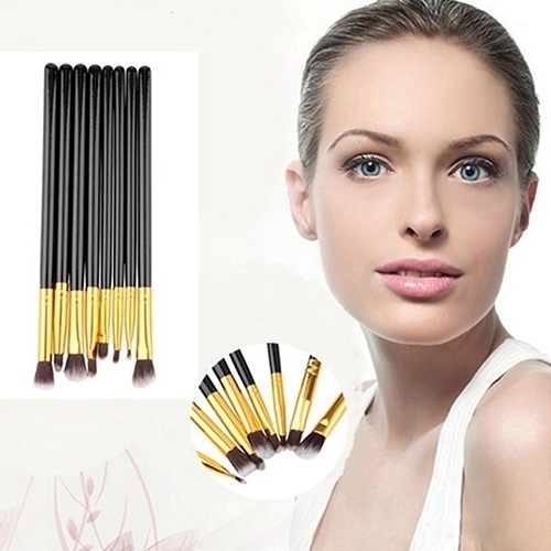 8 Pcs Makeup Brush Blend Shadow Eyeliner Eyebrow Beauty Cosmetic Eye Brushes Set