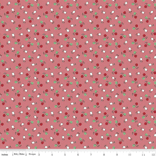 Cook Book Tulips Cayenne Yardage By Lori Holt For Riley Blake Designs | Sku #c11769-Cayenne