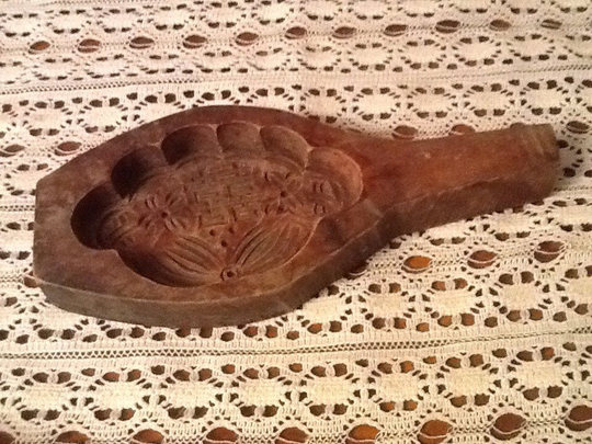 Maple Candy Mold Primitive Wood Butter-Candy