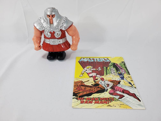 Vintage Masters Of The Universe He-Man | Motu 1982 Ram Man Figure/Toy With Series 2 Mini Comic Book | Comic in Mint Condition