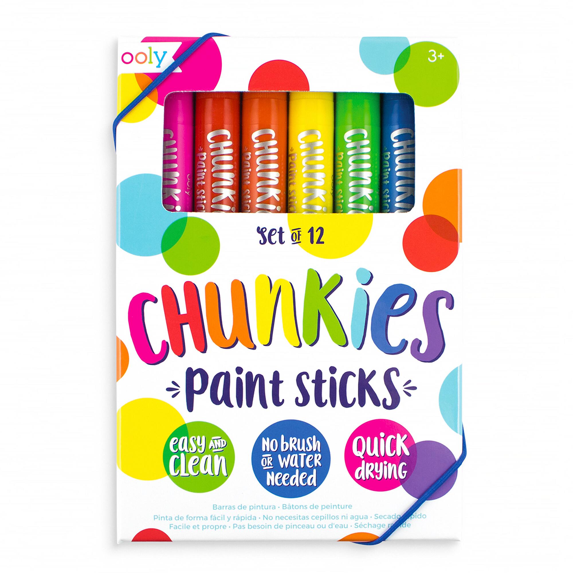 Ooly Chunkies Classic Paint Sticks 12 Pack by World Market