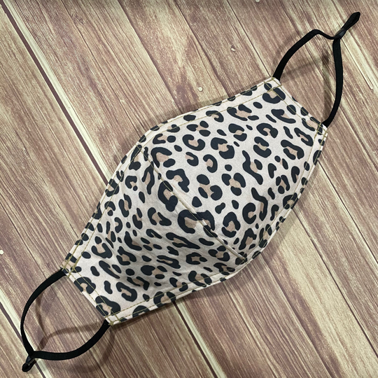 Regular Cheetah Print Cotton Face Mask | Reversible & Adjustable Straps