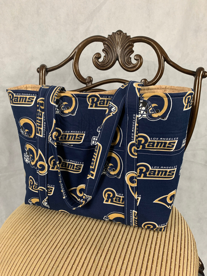 Blue, Gold & White/Los Angeles Rams' Tote Bag