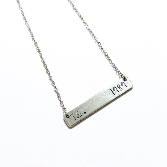 1989 Necklace Hand Stamped