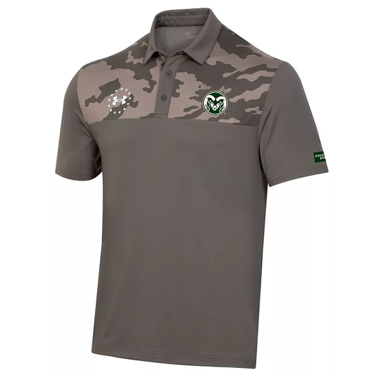 Men's Under Armour Olive Colorado State Rams Military Appreciation Polo, Size: Large, Green