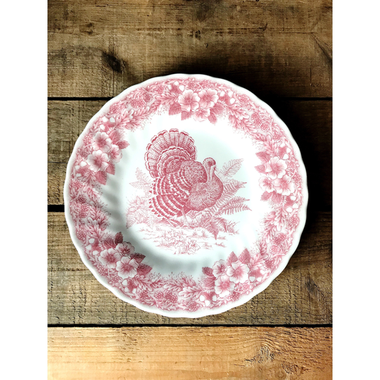 Queen's England Thanksgiving Salad Plate/Dessert