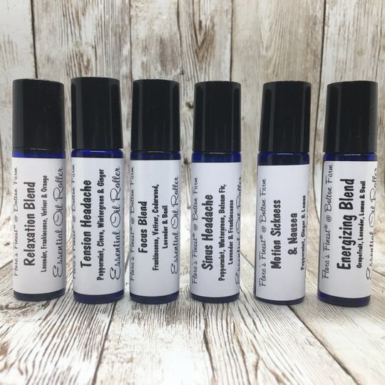 Essential Oil Blend Roller Bottles, Aromatherapy Blends, Choose Your Scent, All Natural