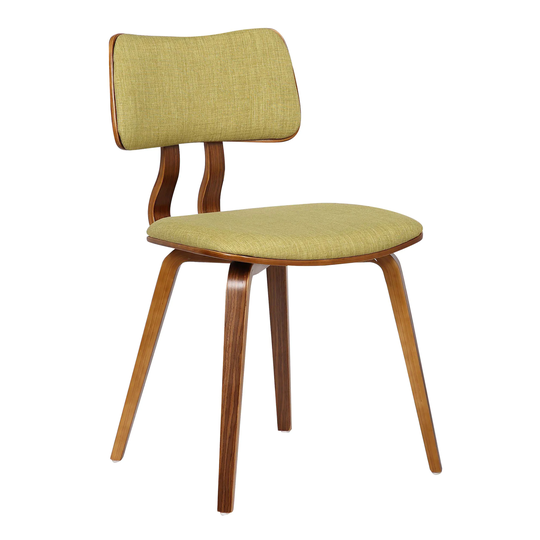 Armen Living Jaguar Contemporary/Modern Polyester/Polyester Blend Upholstered Side Chair (Wood Frame) in Green | LCJASIWAGREEN