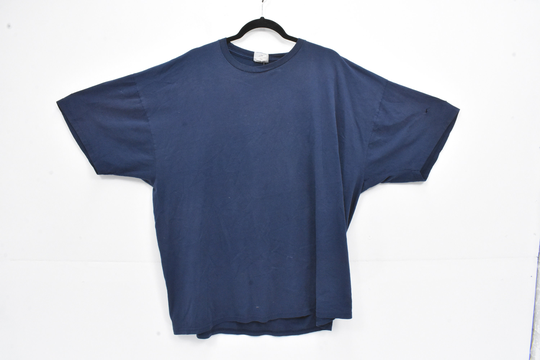 2000S Jerzees Heavyweight Blend Blank Navy Tee Shirt Size Xxl