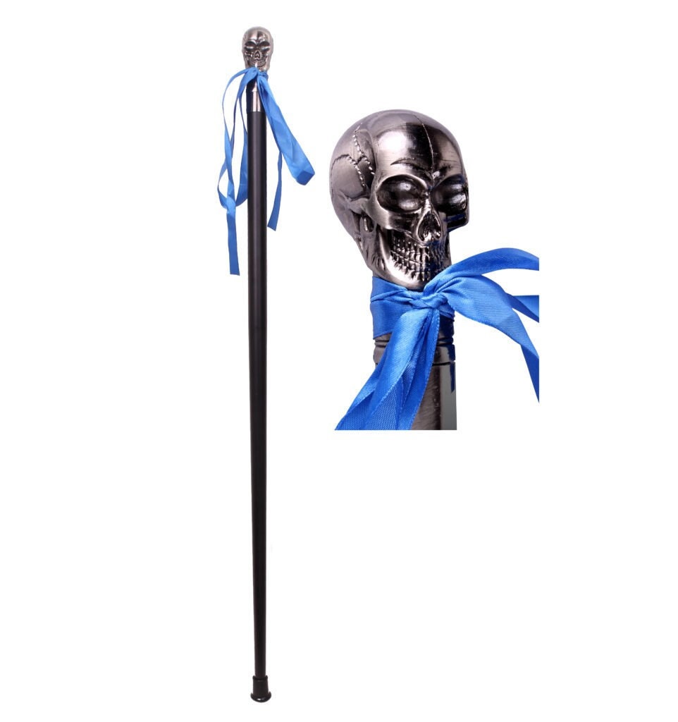 Cane Wooden Walking Stick 35 Prop ~ Jaguar, Eagle, Ram, Cobra, Skull Brass Handle