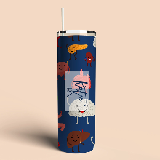 Nurse Gift Tumbler Personalized Essential Workers Internal Organs Doctor