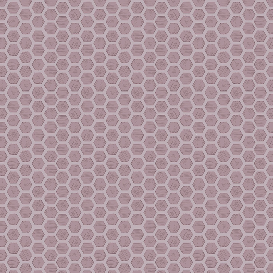 Blender Cotton Fabric By The Yard - Honeycomb On Mid Lilac Lewis & Irene A501-3