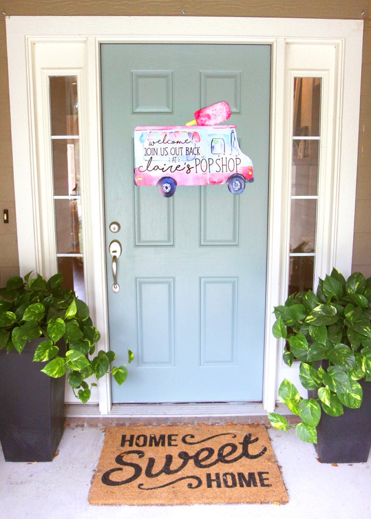 Printable Popsicle Truck Welcome Sign - Popsicle Party Ice Cream Birthday Customizable