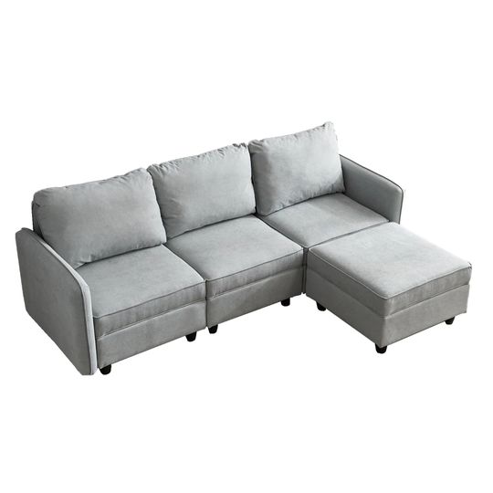GZMR Modern Gray Polyester/Blend Sofa | GZ-W247S00366