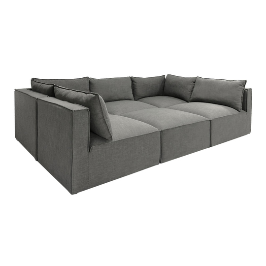 Tyson 6 Piece Modular Pit Sectional Sofa by World Market