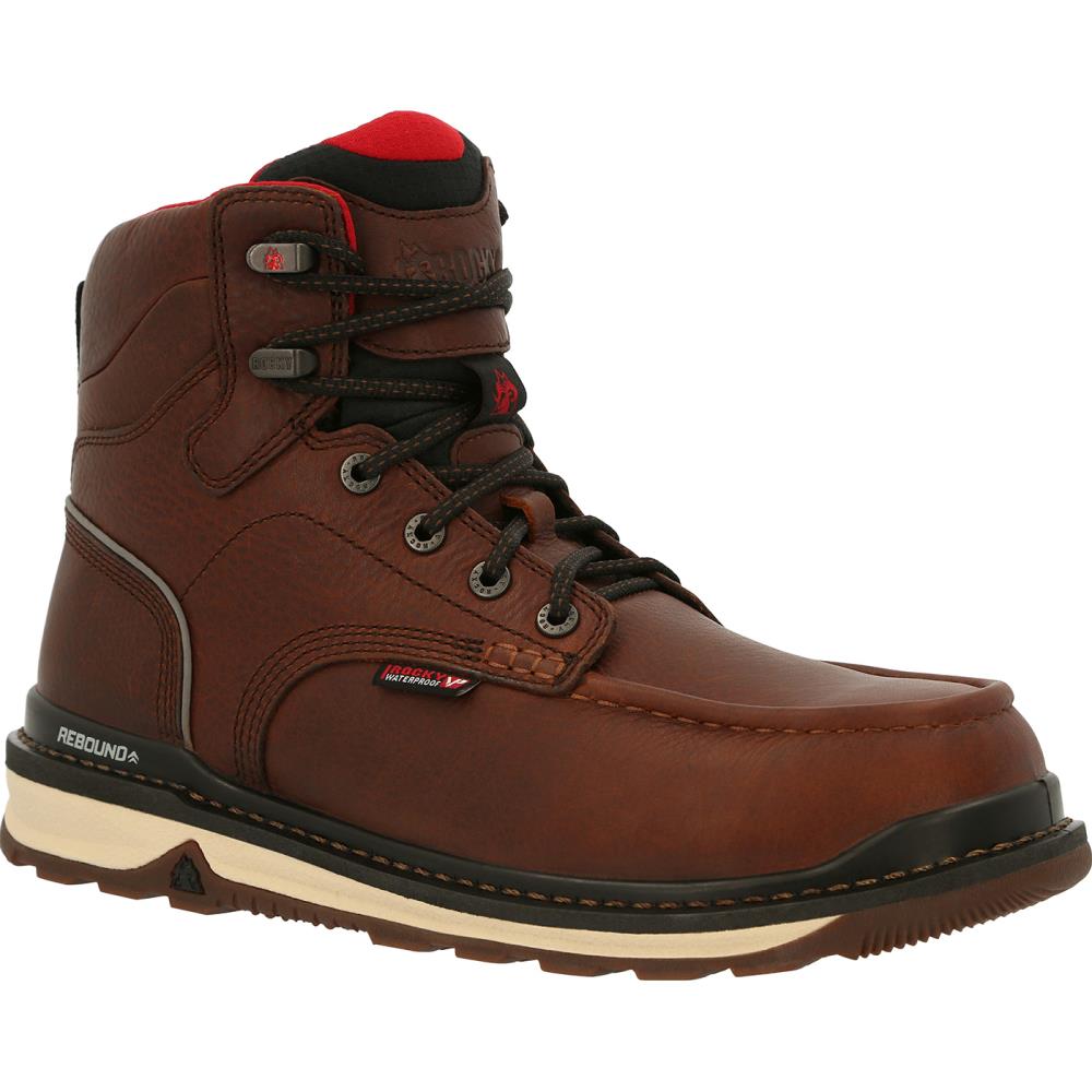 Rocky Size: 10.5 Medium Mens Brown Waterproof Work Boots Rubber | RKK0322 M 105