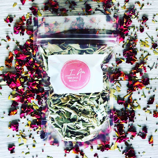 I Am Smudge Blend, Sage Blend For Grounding & Self-Love, Handmade Mix
