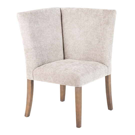 Corner Gibson Upholstered Dining Bench: Gray - Fabric by World Market