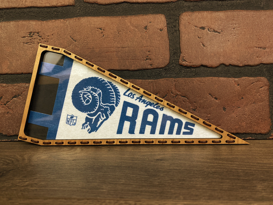 Framed 1970's Los Angeles Rams Nfl Mini Vintage Pennant