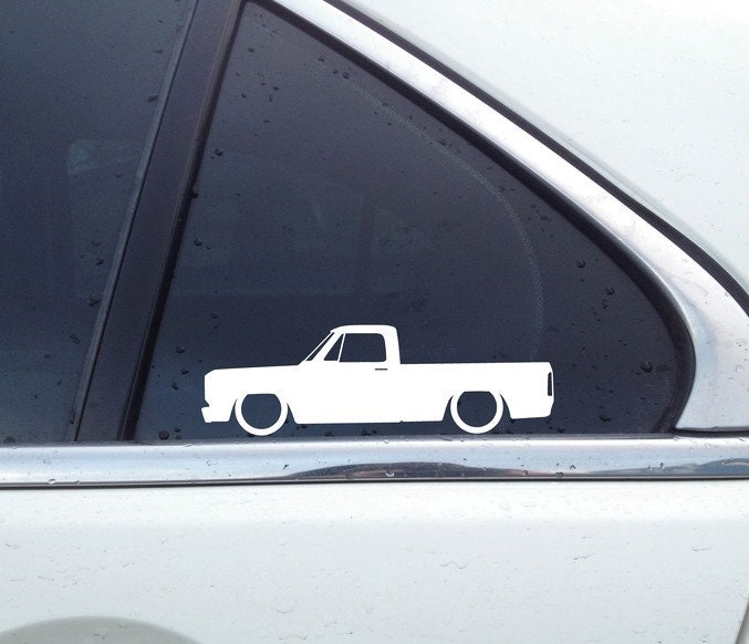 2x Lowered Pickup Stickers For Dodge D100 3rd Gen | Classic Ram D150 L178