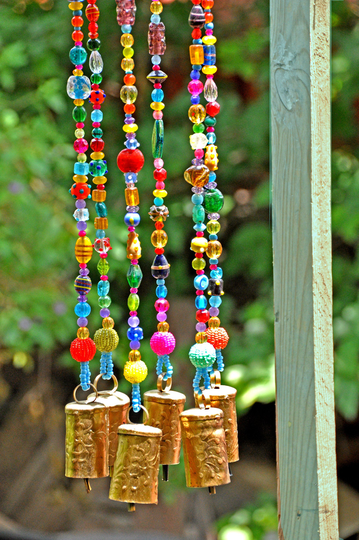 Colorful Wind Bells Sun Catcher With Brass Bells | Made To Order