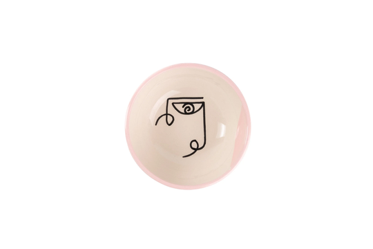 Ceramic Face Bowl, Handmade Pottery Bowl With Minimalistic Eye Design, Salad Housewarming Gift, Pottery, Serving Bowl, Ceramics
