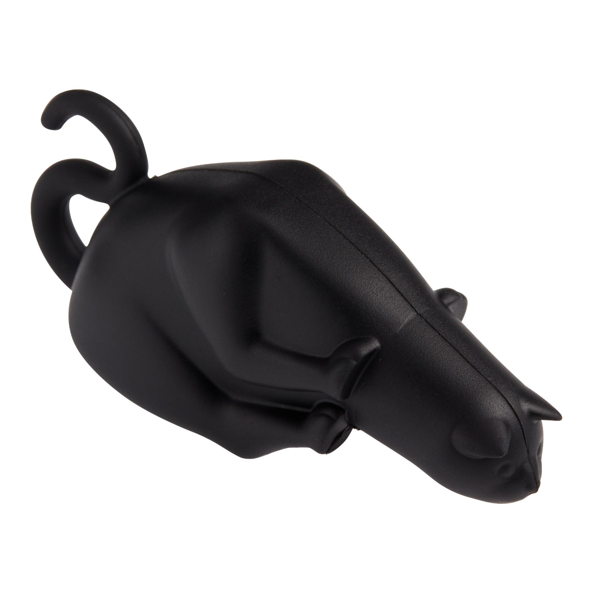 Fred Stop Kitty Wine Bottle Stopper: Black - Silicone by World Market