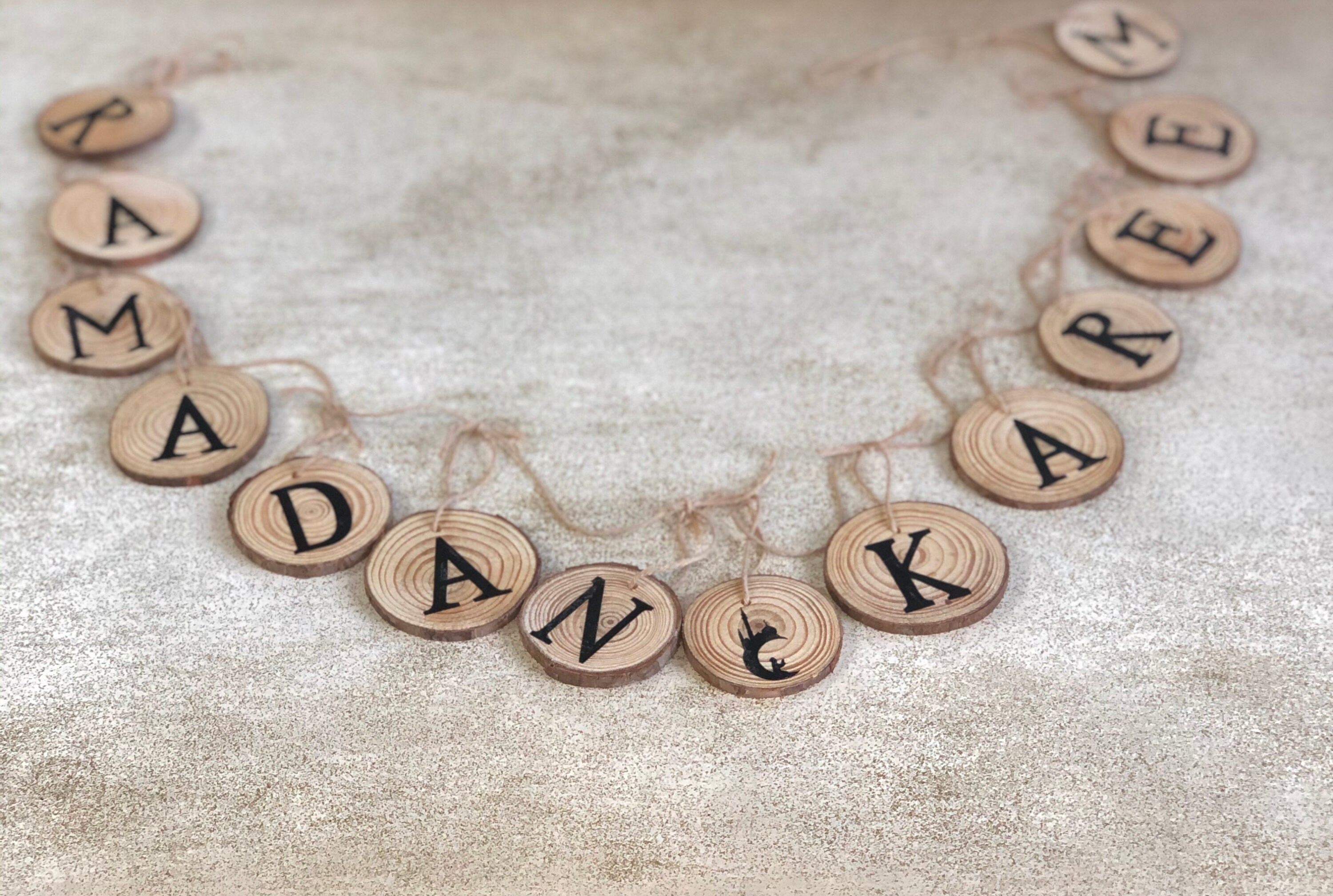 Ramadan Kareem Wooden Sign Banner
