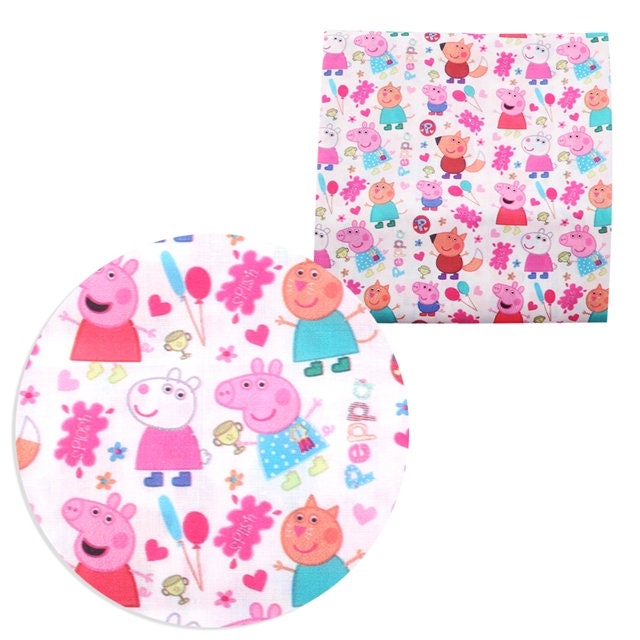 Character Themed Polyester Cotton Blend Fabric | 1/2 Yard